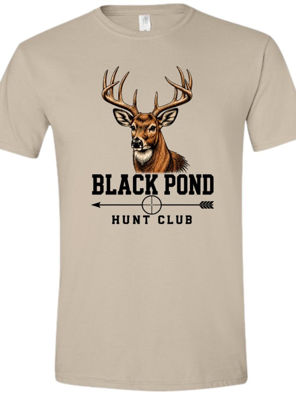 Black Pond Deer Hunt Club T-shirt White Unisex - Picture 4 of 5
